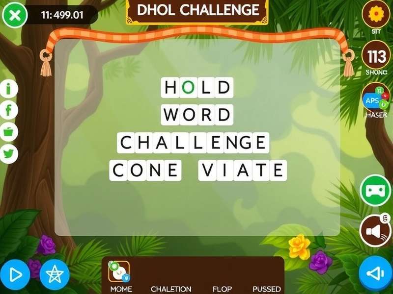 Dhol Word Challenge Gameplay Interface